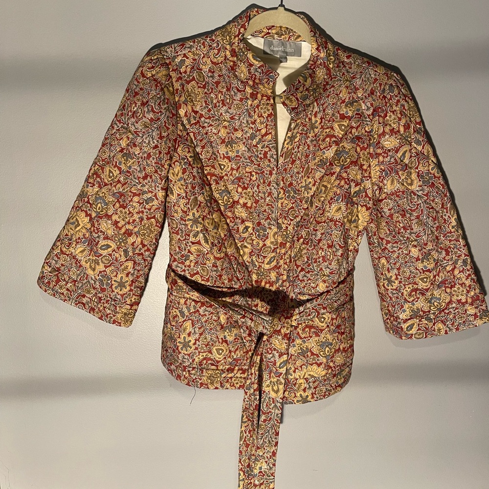 Danielrainn  size XS quilted print jacket